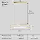 GobekUsa Nordic Minimalist Bar Hanging Rectangular Frame Pendant Light
