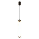 Nordic Minimalist Oval Bedside Chandelier