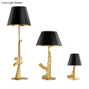 GobekUsa Nordic Modern AK47 Gun_Lounge Silvery Gold Lustre Bedroom Lamp LED Floor Lamps Kids Children Room Fixtures Home Loft Decor