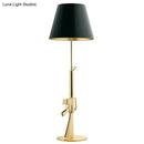 GobekUsa Nordic Modern AK47 Gun_Lounge Silvery Gold Lustre Bedroom Lamp LED Floor Lamps Kids Children Room Fixtures Home Loft Decor