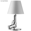 GobekUsa Nordic Modern AK47 Gun_Lounge Silvery Gold Lustre Bedroom Lamp LED Floor Lamps Kids Children Room Fixtures Home Loft Decor
