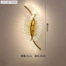 GobekUsa Nordic modern art bedside feather LED Wall Lamp