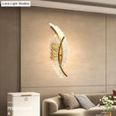 GobekUsa Nordic modern art bedside feather LED Wall Lamp