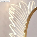GobekUsa Nordic modern art bedside feather LED Wall Lamp