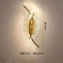 GobekUsa Nordic modern art bedside feather LED Wall Lamp
