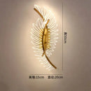 GobekUsa Nordic modern art bedside feather LED Wall Lamp