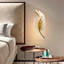 GobekUsa Nordic modern art bedside feather LED Wall Lamp