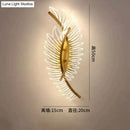 GobekUsa Nordic modern art bedside feather LED Wall Lamp