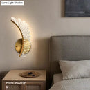 GobekUsa Nordic modern art bedside feather LED Wall Lamp