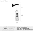GobekUsa Nordic Modern Decor Glass Lampshade for Bedroom Study Room Stairs Art Wall Lamp