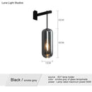 GobekUsa Nordic Modern Decor Glass Lampshade for Bedroom Study Room Stairs Art Wall Lamp