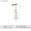 GobekUsa Nordic Modern Decor Glass Lampshade for Bedroom Study Room Stairs Art Wall Lamp