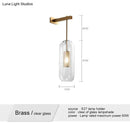 GobekUsa Nordic Modern Decor Glass Lampshade for Bedroom Study Room Stairs Art Wall Lamp