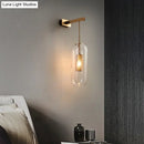 GobekUsa Nordic Modern Decor Glass Lampshade for Bedroom Study Room Stairs Art Wall Lamp
