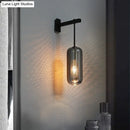 GobekUsa Nordic Modern Decor Glass Lampshade for Bedroom Study Room Stairs Art Wall Lamp