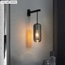 GobekUsa Nordic Modern Decor Glass Lampshade for Bedroom Study Room Stairs Art Wall Lamp