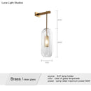 GobekUsa Nordic Modern Decor Glass Lampshade for Bedroom Study Room Stairs Art Wall Lamp