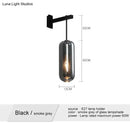 GobekUsa Nordic Modern Decor Glass Lampshade for Bedroom Study Room Stairs Art Wall Lamp