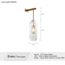 GobekUsa Nordic Modern Decor Glass Lampshade for Bedroom Study Room Stairs Art Wall Lamp
