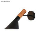 GobekUsa Nordic Monochrome Wall Light: Single Bulb Metallic Sconce for Showrooms and Galleries