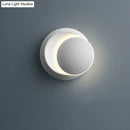 GobekUsa Nordic Moon-shaped LED Sconce: Moveable Bedside Wall Light
