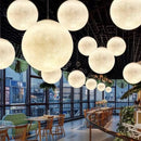 Nordic Moon White FRP Round Pendant Light