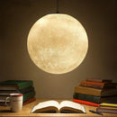 Nordic Moon White FRP Round Pendant Light