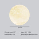 Nordic Moon White FRP Round Pendant Light