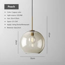 Nordic Multi-Head Glass Pendant Chandelier