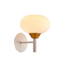 GobekUsa Nordic Opal Glass Wall Sconce with White Bud Shape and 1 Bulb Mounting