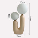 GobekUsa Glass Ball Table Lamp: Green Pink Resin Nordic Cute Bedroom Living Room Decor