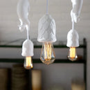 Nordic Resin Squirrel Pendant Light in White