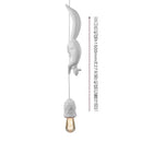 Nordic Resin Squirrel Pendant Light in White
