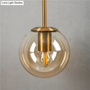 GobekUsa Nordic Retro Modern Glass Ball Wall Lamps for Bedside Living Room Corridor Staircase Lighting