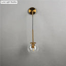 GobekUsa Nordic Retro Modern Glass Ball Wall Lamps for Bedside Living Room Corridor Staircase Lighting
