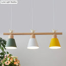 GobekUsa Nordic Shaded Hanging Island Light Metal Pendant with Bird Decor - 3-Head Dining Room Drop