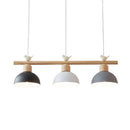 GobekUsa Nordic Shaded Hanging Island Light Metal Pendant with Bird Decor - 3-Head Dining Room Drop