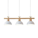 GobekUsa Nordic Shaded Hanging Island Light Metal Pendant with Bird Decor - 3-Head Dining Room Drop