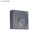 GobekUsa Nordic Square LED Wall Sconce Light - Modern Cement Bedroom Lighting