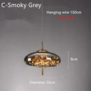 Nordic Star Glass Pendant Light With Long Cord