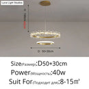 GobekUsa Nordic Style Crown Crystal Flower Pendant Light