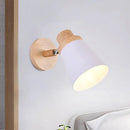 GobekUsa Nordic Style Rotatable Wall Lamp for Baby Room with Coolie Shade and Metal Base