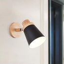 GobekUsa Nordic Style Rotatable Wall Lamp for Baby Room with Coolie Shade and Metal Base