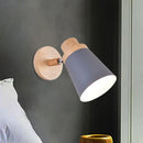 GobekUsa Nordic Style Rotatable Wall Lamp for Baby Room with Coolie Shade and Metal Base
