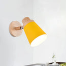 GobekUsa Nordic Style Rotatable Wall Lamp for Baby Room with Coolie Shade and Metal Base