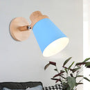 GobekUsa Nordic Style Rotatable Wall Lamp for Baby Room with Coolie Shade and Metal Base