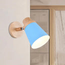 GobekUsa Nordic Style Rotatable Wall Lamp for Baby Room with Coolie Shade and Metal Base