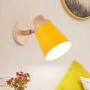 GobekUsa Nordic Style Rotatable Wall Lamp for Baby Room with Coolie Shade and Metal Base