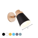 GobekUsa Nordic Style Rotatable Wall Lamp for Baby Room with Coolie Shade and Metal Base