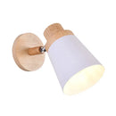 GobekUsa Nordic Style Rotatable Wall Lamp for Baby Room with Coolie Shade and Metal Base